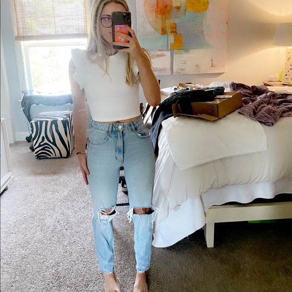 Zara ripped mom jeans - Picture 1 of 2